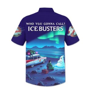 Ghostbusters Summer Button Up Hawaiian Shirt2B3 hb8hk