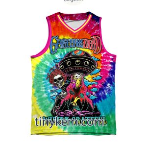 Grateful Dead Customized Basketball Suit Jersey With Tie-Dye Style