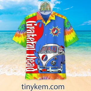 Grateful Dead Tie Dye Hawaiian Shirt Summer Time Done2B2 adoh0