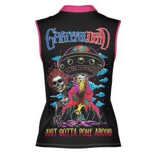 Grateful Dead Women Sleeveless Polo Shirt Just Gotta Poke Around2B3 VoW5Q