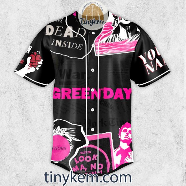 Green Day Customized Baseball Jersey: The Saviors Tour 2024