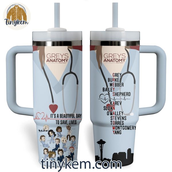 Grey Anatomy It’s A Beautiful Day To Save Lives 40OZ Tumbler