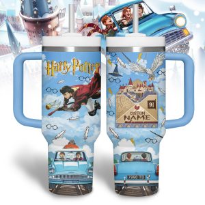 Harry Potter 40Oz Blue Tumbler With Handle