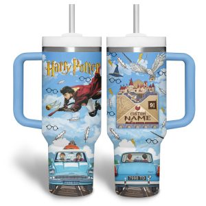 Harry Potter 40Oz Blue Tumbler With Handle2B2 Uv2XF