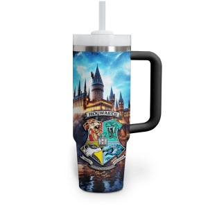 Harry Potter 40Oz Tumbler With Handle: Hogwarts is my Home