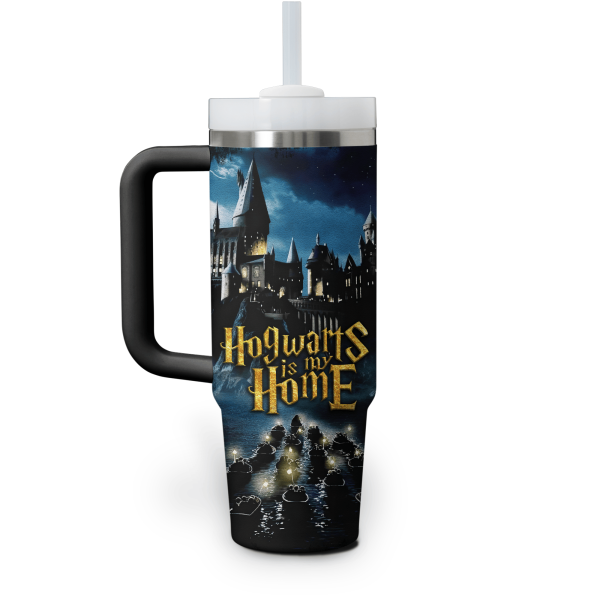 Harry Potter 40Oz Tumbler With Handle: Hogwarts is my Home