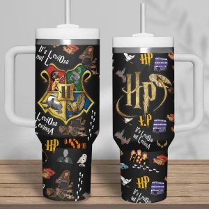 Harry Potter 40Oz Blue Tumbler With Handle