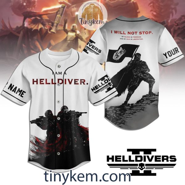 Helldiver Customized Baseball Jersey