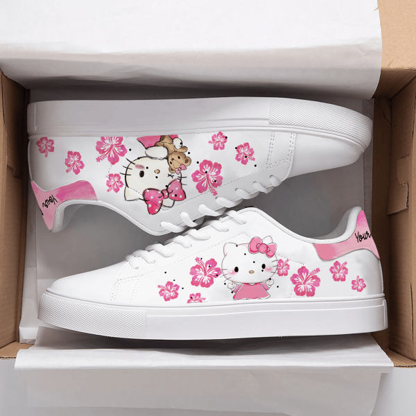 Hello Kitty Customized Leather Skate Shoes