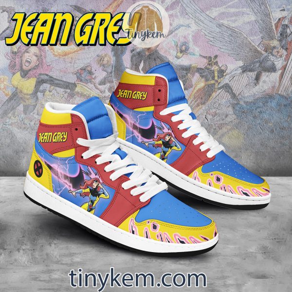 Jean Grey X-men Customized Air Jordan 1 High Top Shoes