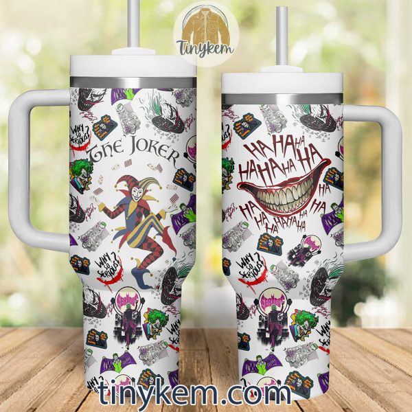 Joker in Batman 40Oz Tumbler With Handle