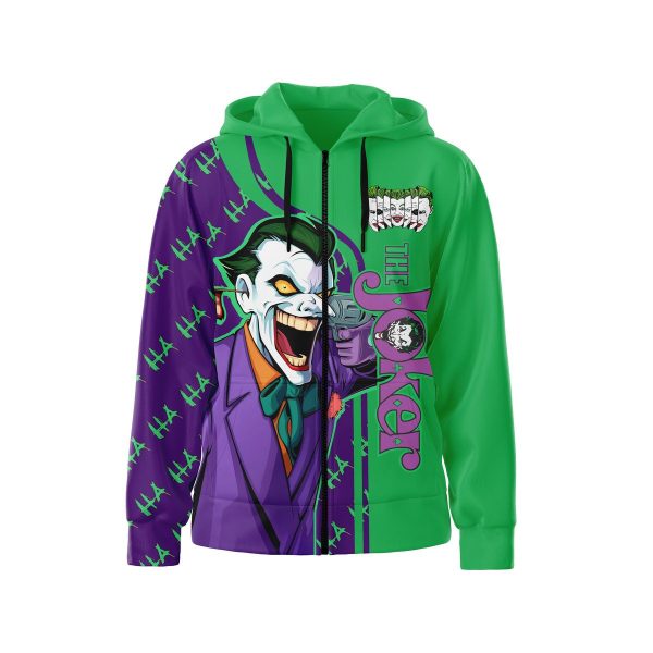 Joker in Batman Movie Zipper Hoodie: Why So Serious?