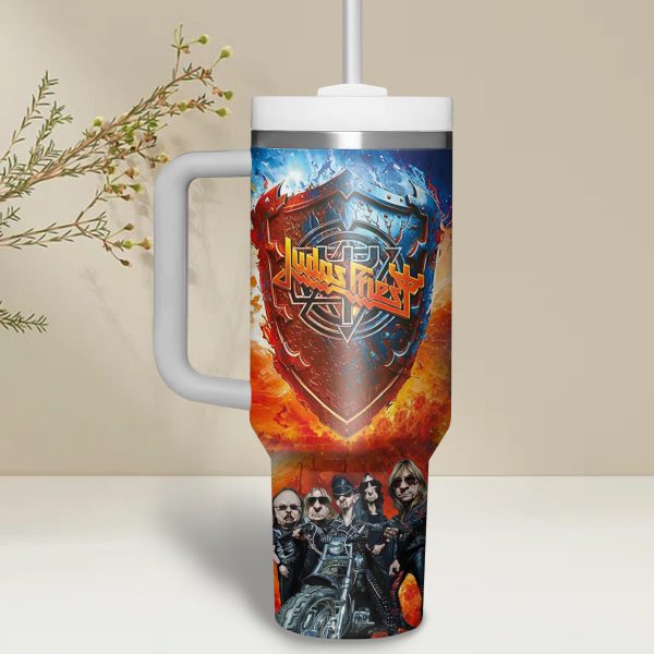 Judas Priest 40Oz Tumbler With Handle: 2024 Tour