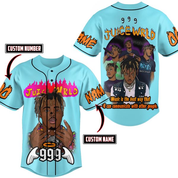 Juice WRLD 999 Customized Baseball Jersey