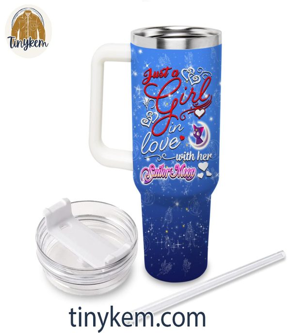 Just A Girl Loves Sailor Moon 40oz Tumbler