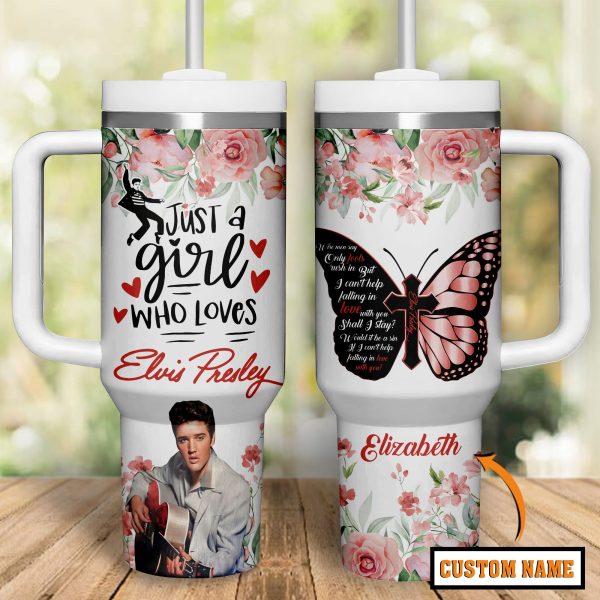Just A Girl Who Loves Elvis Presley Customized 40 Oz Tumbler
