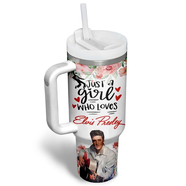 Just A Girl Who Loves Elvis Presley Customized 40 Oz Tumbler