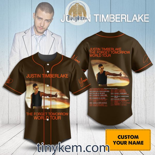 Justin Timberlake 2024 Tour Customized Baseball Jersey