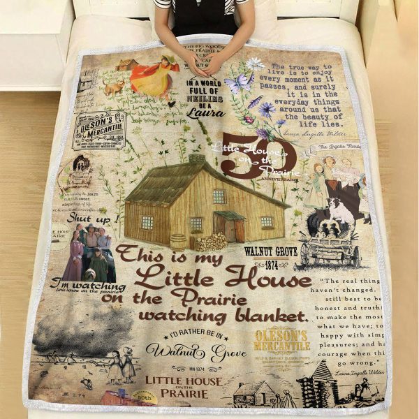Little House on the Prairie 50th Anniversary Quilt Blanket
