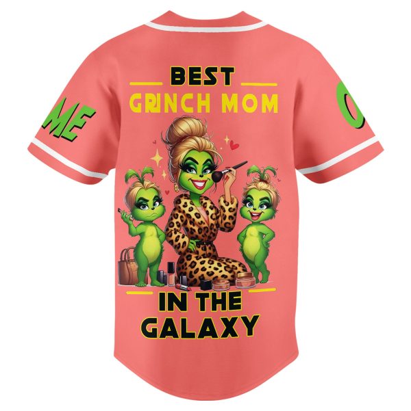 Mama Grinch Customized Baseball Jersey: Best Mom In The Galaxy