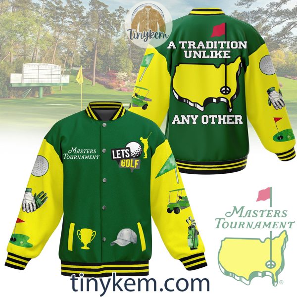 Master Tournament Baseball Jacket: Gift for Golf Lovers