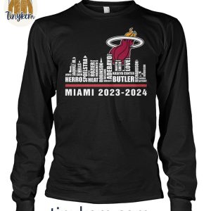 Miami Heat 2024 Roster Shirt 4 9qxRg