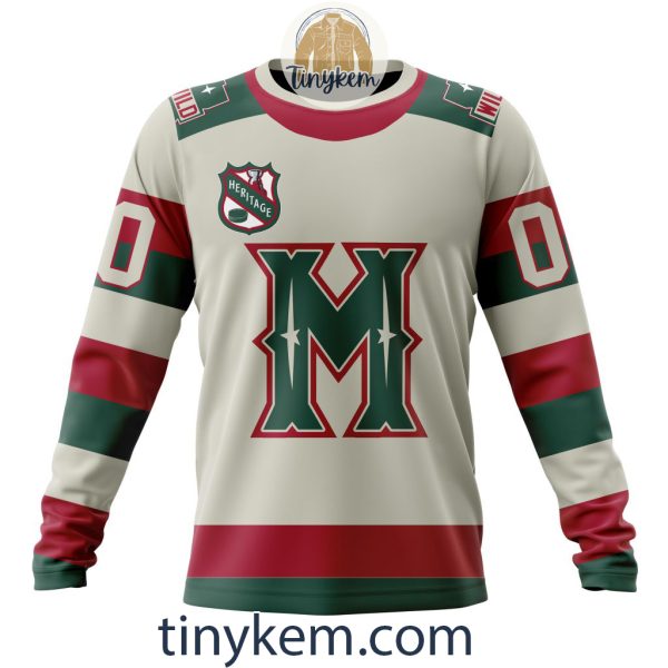 Minnesota Wild Customized Hoodie, Tshirt, Sweatshirt With Heritage Design
