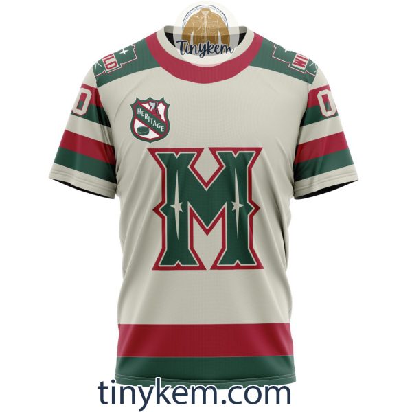 Minnesota Wild Customized Hoodie, Tshirt, Sweatshirt With Heritage Design