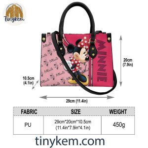 Minnie Mouse Leather Handbag 4 0axGg
