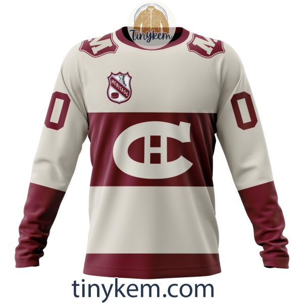 Montreal Canadiens Customized Hoodie, Tshirt, Sweatshirt With Heritage Design