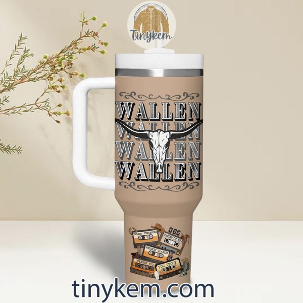 Morgan Wallen 40Oz Tumbler: Western Cowboy Style