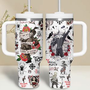 My Chemical Romance 40Oz Tumbler: Black/White