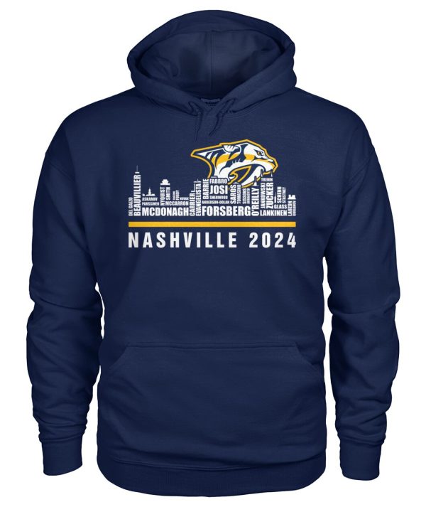 Nashville Predators Roster 2024 Shirt, Hoodie, Sweatshirt