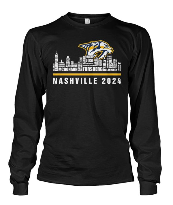 Nashville Predators Roster 2024 Shirt, Hoodie, Sweatshirt