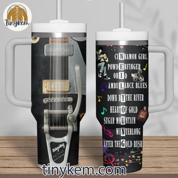 Neil Young 40OZ Tumbler With Handle