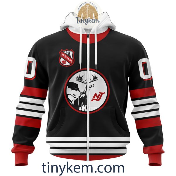 New Jersey Devils Customized Hoodie, Tshirt, Sweatshirt With Heritage Design