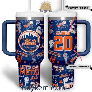 New York Mets Customized 40 Oz Tumbler: Team Icons Bundle