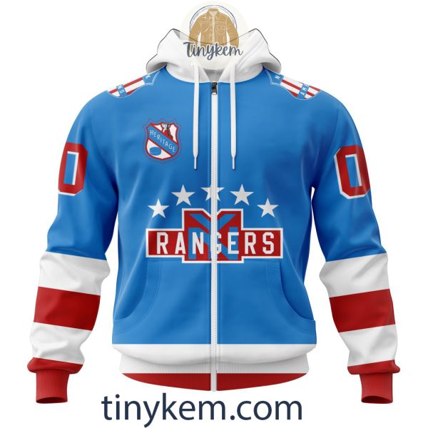 New York Rangers Customized Hoodie, Tshirt, Sweatshirt With Heritage Design