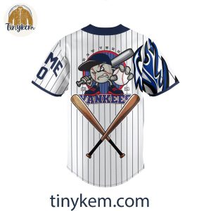 New York Yankees Custom Baseball Jersey 3 ZuoB3