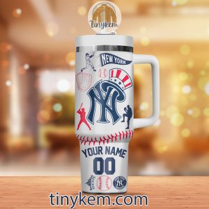 New York Yankees Customized 40Oz White Tumbler2B3 AcUQP