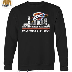 Oklahoma City Thunder 2024 Roster Shirt 3 VIDRV