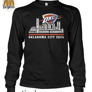 Oklahoma City Thunder 2024 Roster Shirt 4 7uBsa
