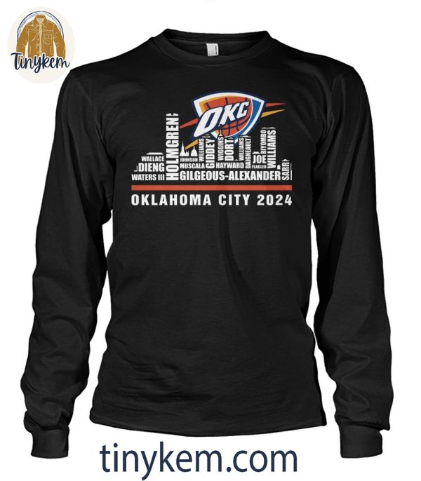 Oklahoma City Thunder 2024 Roster Shirt