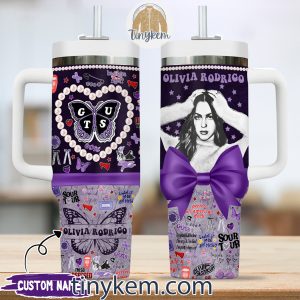 Olivia Rodrigo 40 Oz Tumbler Purple Butterfly2B3 3LElQ