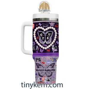 Olivia Rodrigo 40 Oz Tumbler Purple Butterfly2B4 8umQ6