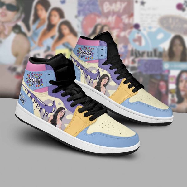 Olivia Rodrigo Sour Air Jordan 1 Purple Custom Shoes