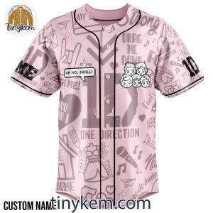 One Direction Custom Baseball Jersey Spin The Bottle 2 cA87m