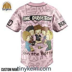 One Direction Custom Baseball Jersey Spin The Bottle 3 rg5Xq