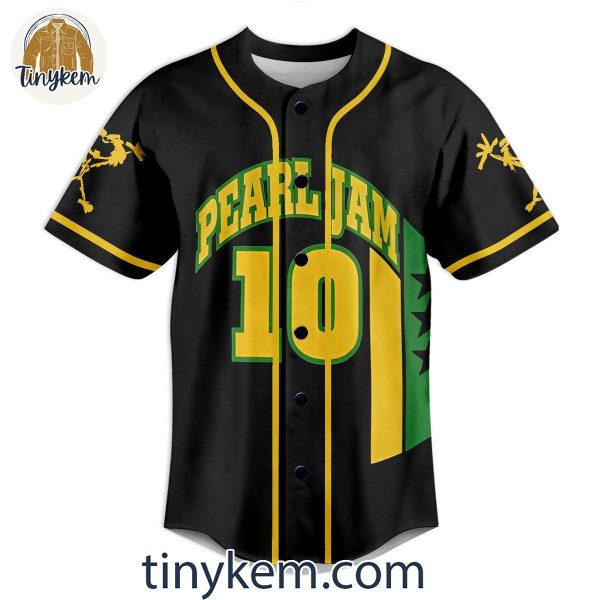 Pearl Jam Custom Black Baseball Jersey
