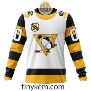 Pittsburgh Penguins Customized Hoodie Tshirt Sweatshirt With Heritage Design2B4 SNapE